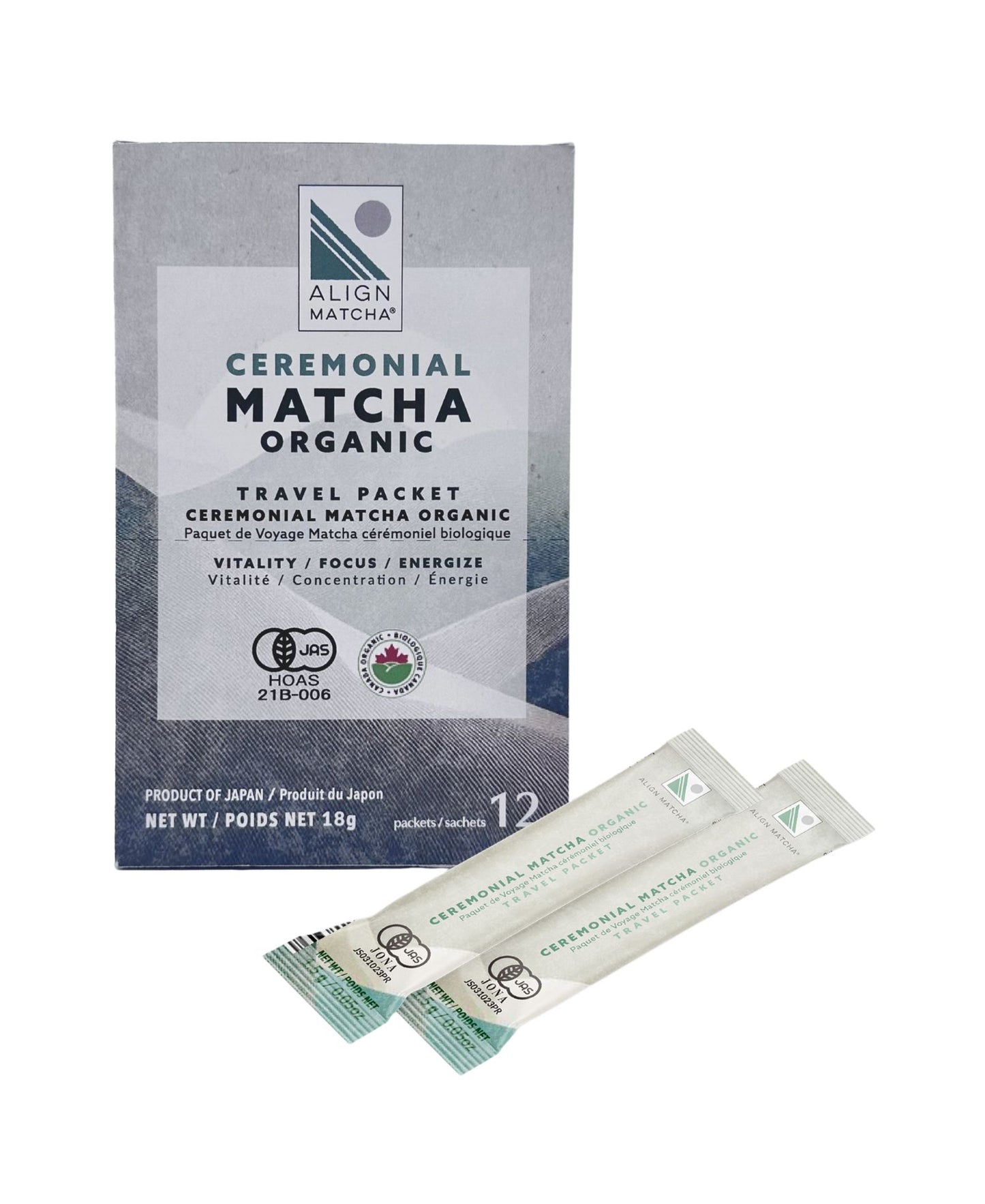 Align Travel Packet Organic 12pk/box - Align Matcha