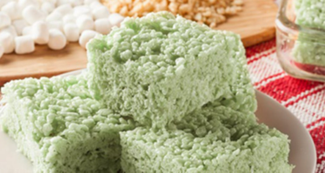 Toasted Sesame & Matcha Crispy Rice Treats