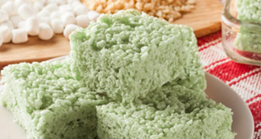 Toasted Sesame & Matcha Crispy Rice Treats