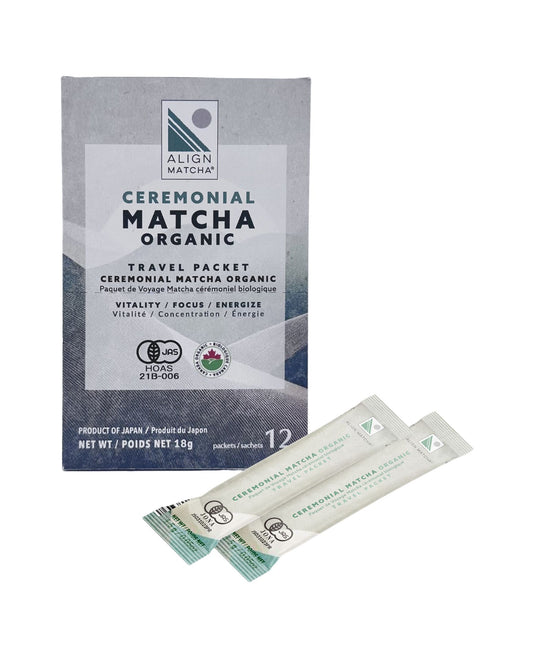 Align Travel Packet Organic 12pk/box - Align Matcha