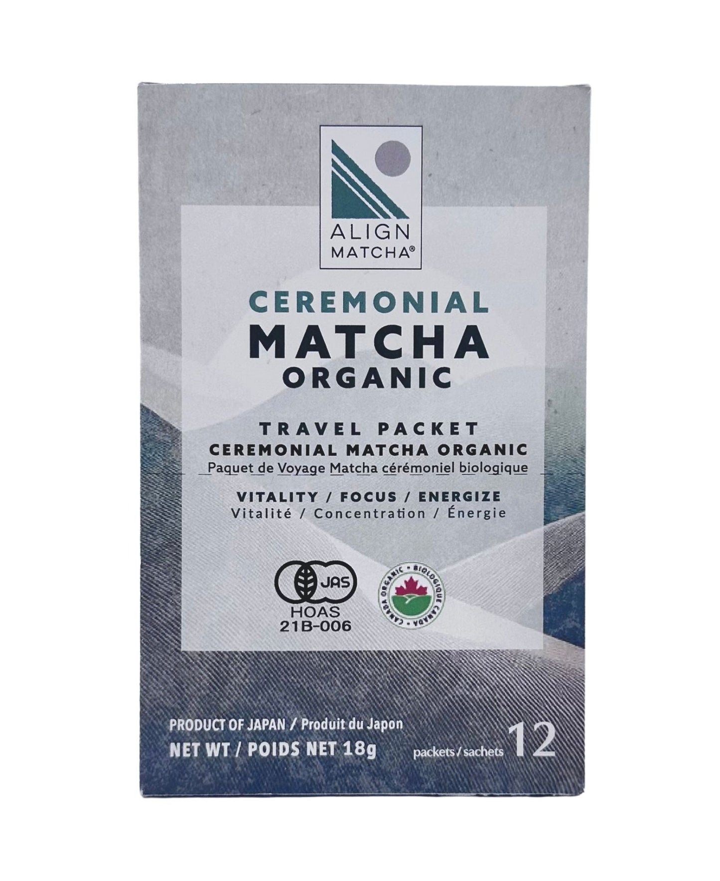 Align Travel Packet Organic 12pk/box - Align Matcha